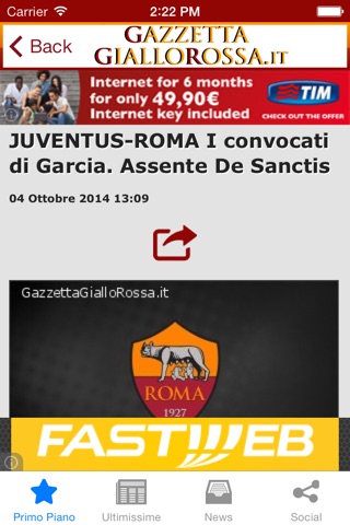 Gazzetta GialloRossa screenshot 2