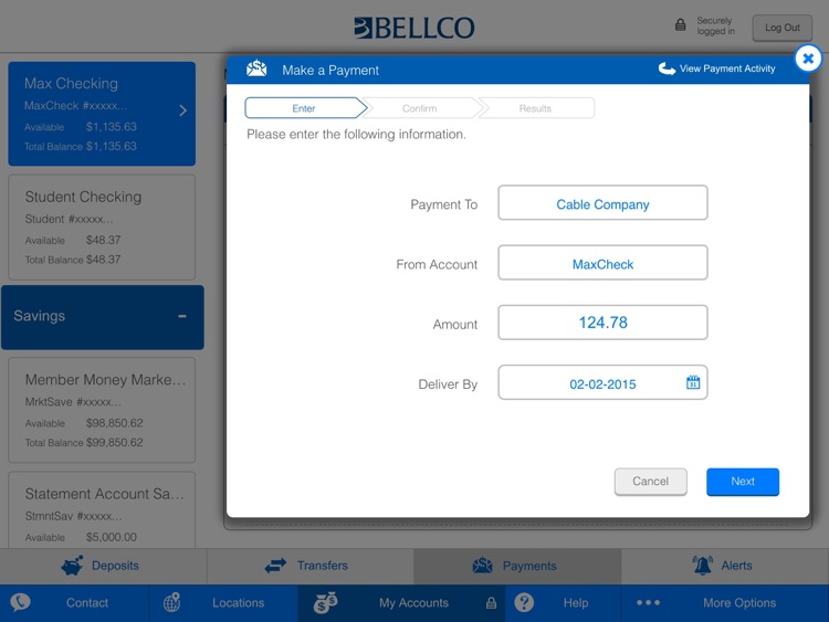 Bellco Mobile Banking for iPad screenshot-4