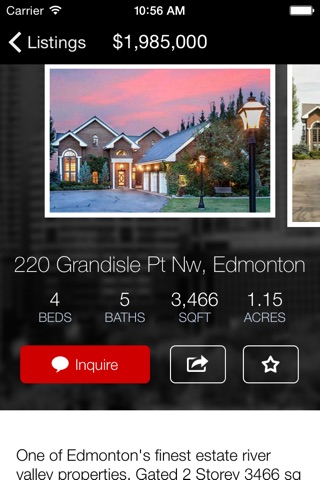 Edmonton Home Search screenshot 2