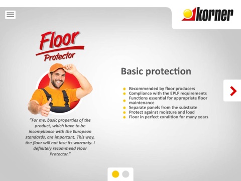 KORNER - Floor underlays screenshot 4