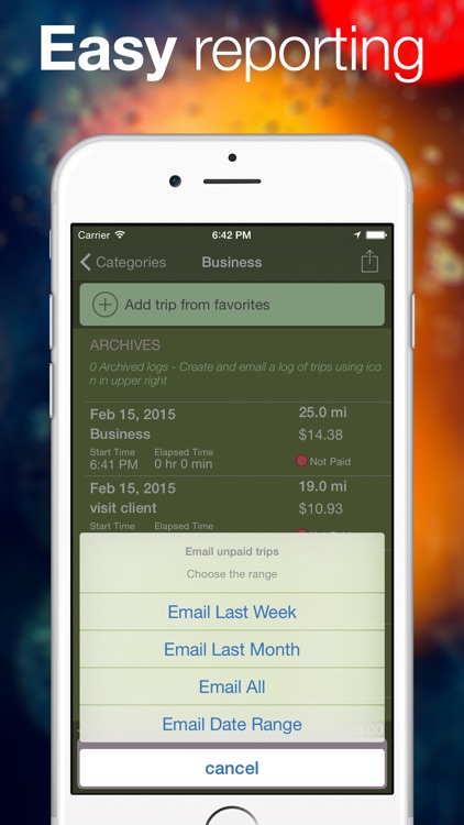 Easy GPS Mileage deduction log screenshot-4