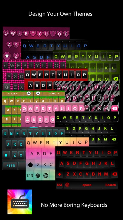Keyboard Themes: Custom colors, cool fonts, and personalize new backgrounds for iPhone, iPad, iPod screenshot-3