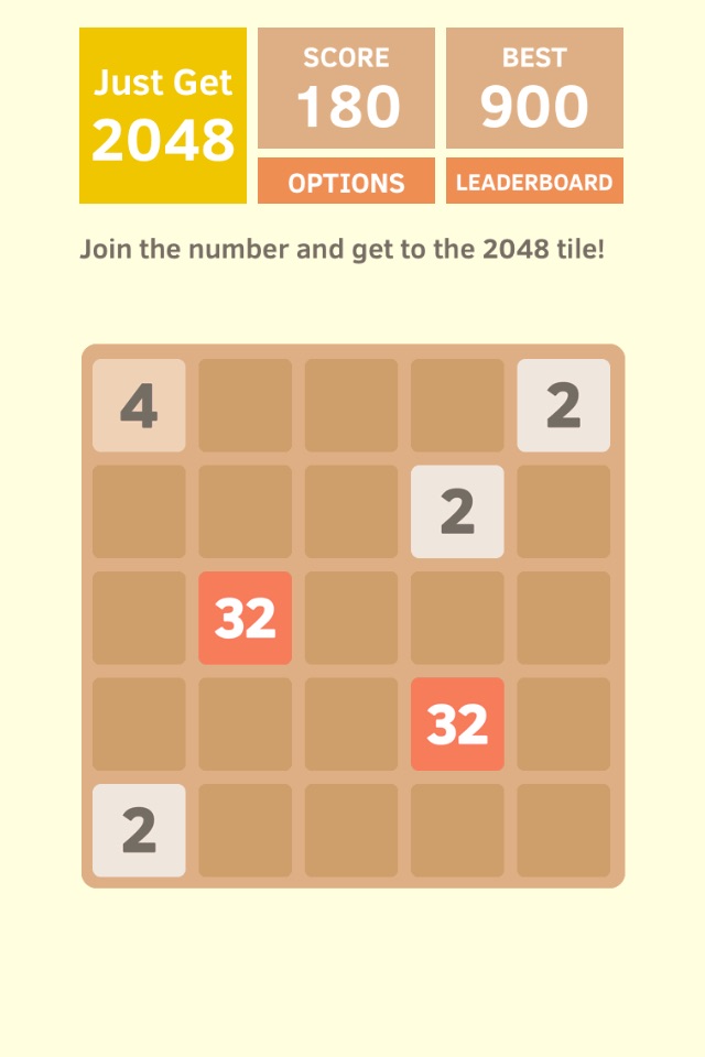 Just Get 2048 - A Simple Puzzle Game ! screenshot 4