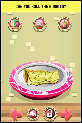 A Food Burrito Maker & Cooking Salon - make mexican cupcake & donut in making games for kids screenshot 2