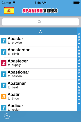spanish verbs conjugation screenshot 2