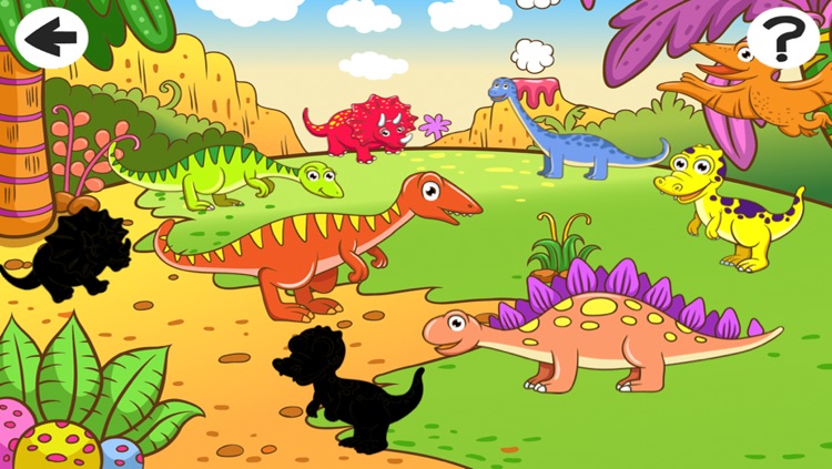 A Dinosaurs Shadow Game: Learn and Play for Children with Extinct Animals screenshot-3