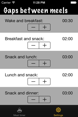 Meal planner and reminder screenshot 2