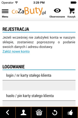 Aplikacja CoZaButy.pl screenshot 3