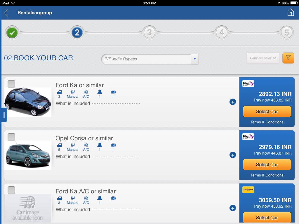 RentalCarGroup for iPad screenshot 4