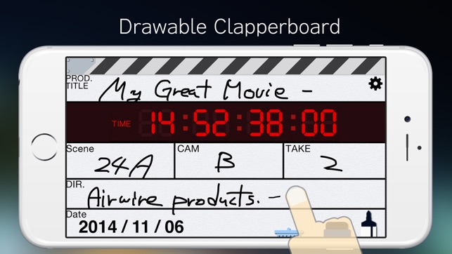 ClapperPod SP -Drawable Clapperboard- for iPhone(圖2)-速報App