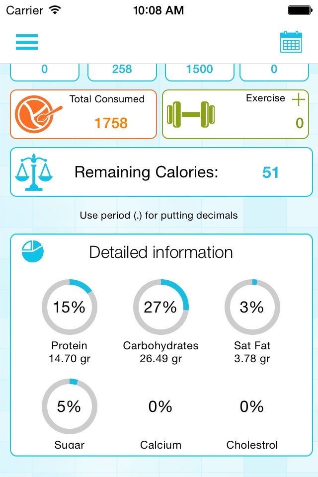Calorie Counter and Weight Loss Watcher screenshot 2