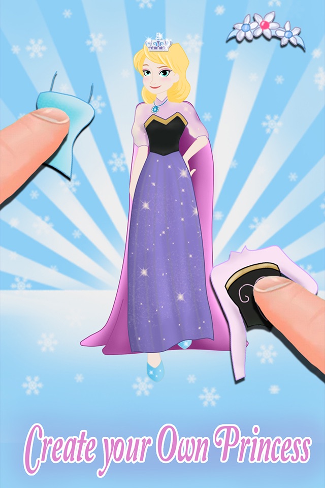 Princess Frozen Dress up and makeover beauty salon for girls screenshot 4