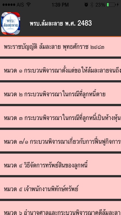 พรบ.ล้มละลาย พ.ศ. 2483