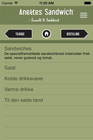Anettes Sandwich screenshot 2