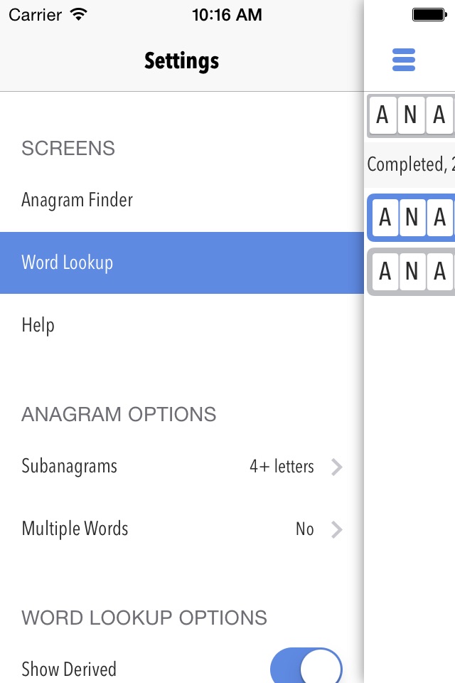 Wordmind Anagrams screenshot 3