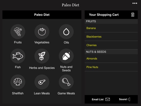 Paleo Diet shopping list HD: A perfect Grocery List screenshot 2