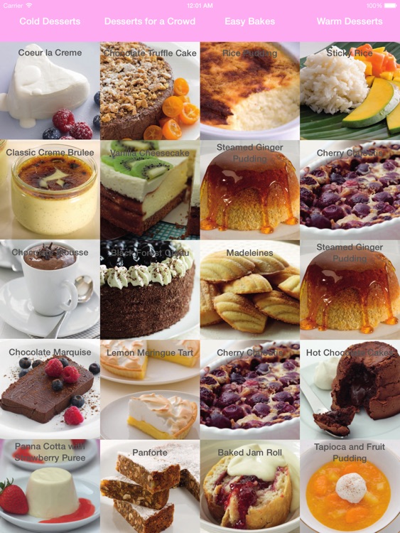 Dessert & Cake Recipes for iPad