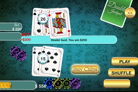Double Jackpot Casino BlackJack - Ultimate American gambling table screenshot 3