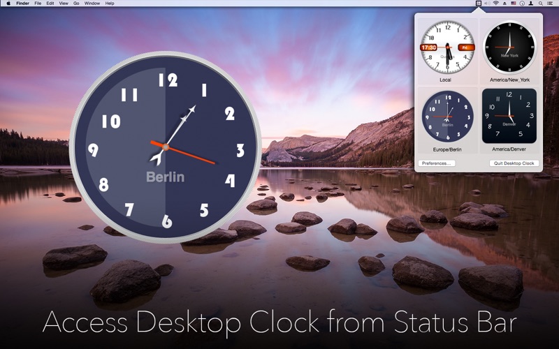 desktop clock mac