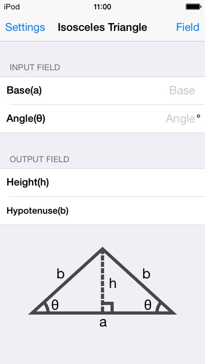 Isosceles Triangle Calculator