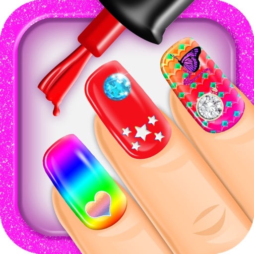 Aaah! Make my nails beautiful! FREE- super fun beauty salon game for little flower girls iOS App