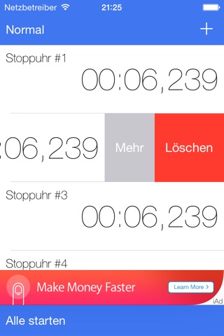 Multi-Stopwatch screenshot 2