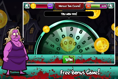 Monster Slot Casino Blast Pro - Win Big Halloween Vegas Gambling HD screenshot 4
