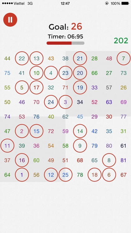 Find 1 to 81 - The Number Puzzle Game