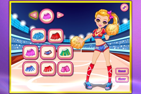 Cheerleader makeover salon screenshot 3