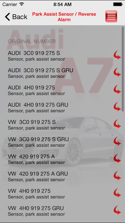 AutoParts Audi A7