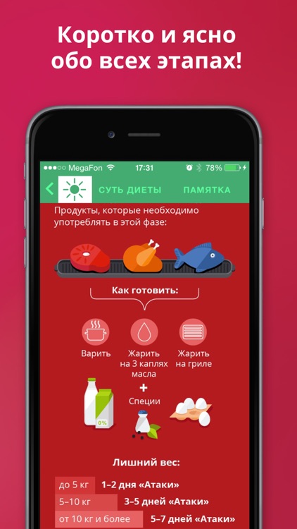 Du Diet App. Calculation of diet, weight chart, stages, reminders and delicious recipes screenshot-3