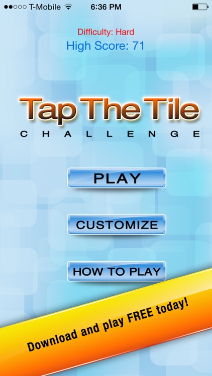 Tap The Tile Challenge Free – Fast Visual Finger Touch Reflex Game
