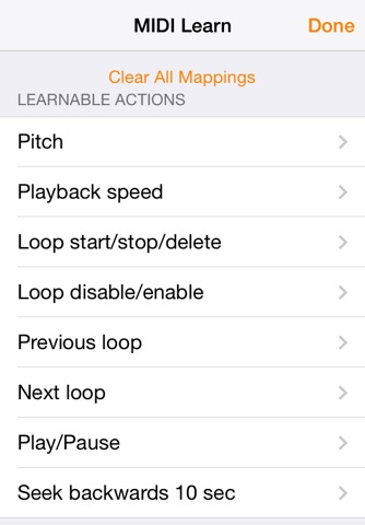 PracticeLooper - Slow down and transpose songs.  Change tempo and pitch separately.  Make loops for practice or transcription.  Learn by ear. screenshot 3
