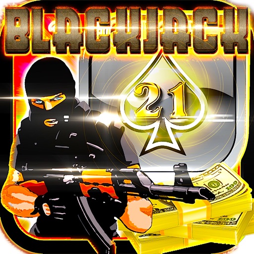 Offline Sniper Attack Blackjack Shooter Strike - Free 3D Sniper Urban Casino BlackJack 21 Card Game icon