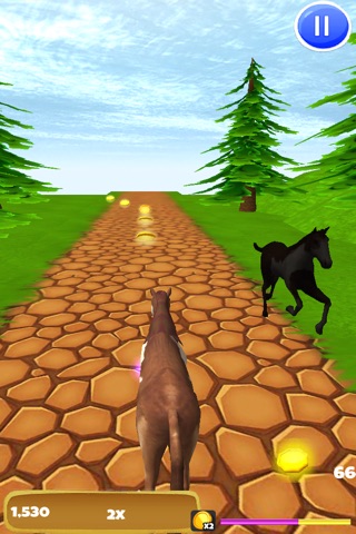 Horse Ride: Wild Trail Run & Jump Game - Pro Edition screenshot 4