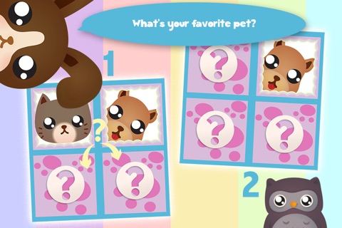Cute Chibi Pets Memo Puzzle Pro screenshot 2