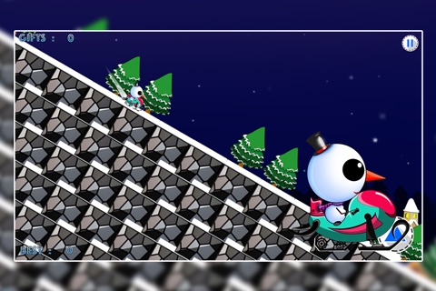 Iceberg the Cute Snow Man : The Fun Free Winter Race Game - Free Edition screenshot 2