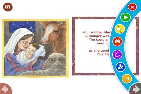 Happy Birthday Jesus - Read along interactive Christmas eBook in English for children with puzzles and learning games screenshot 3
