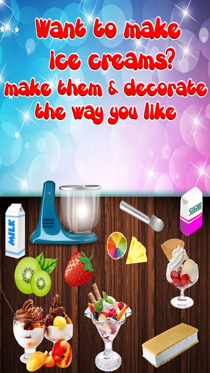 Dessert Ice Cream Kitchen Food Maker Game