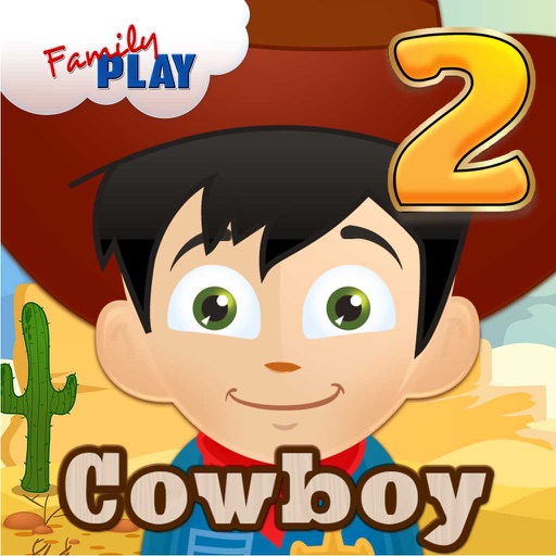 Cowboy Kid Learning Games for Second Grade Boys and Girls School Edition Icon