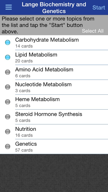 Biochemistry and Genetics Lange Flash Cards by gWhiz, LLC