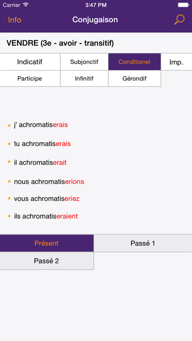 How to cancel & delete French Verbs Conjugations - Free App made by teachers from iphone & ipad 3