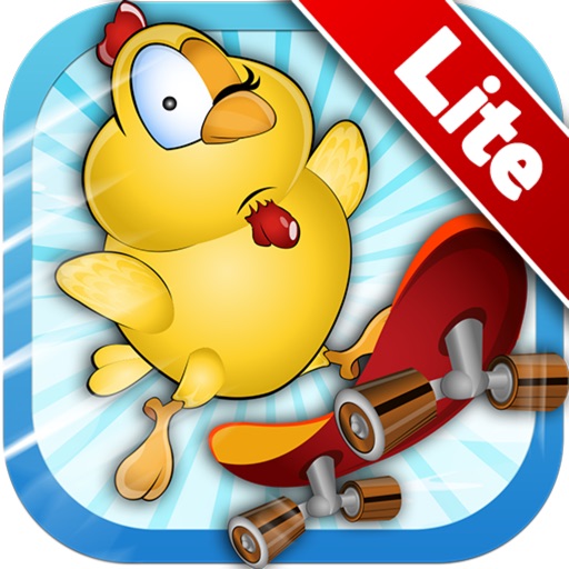 Baby Chicken Joyride Lite - A Tiny Farm Animal Skater Icon