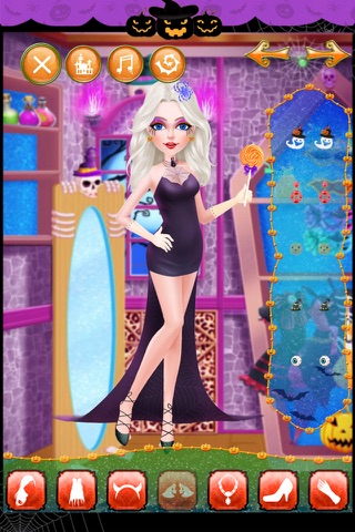 Halloween Salon-Dress Up, Makeup,&Salon Game for Kids screenshot 4