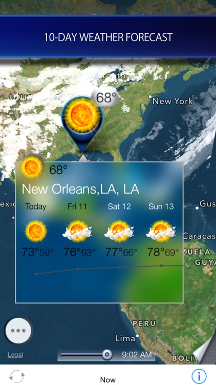 Hurricane - storm tracker and satellite weather radar