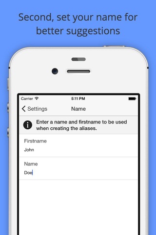 my Aliases screenshot 3