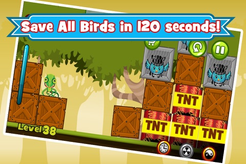 Angry Lizard: Pet Birds Rescue screenshot 2