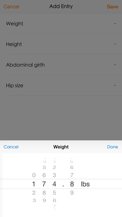 Weight Track - BMI and WHR