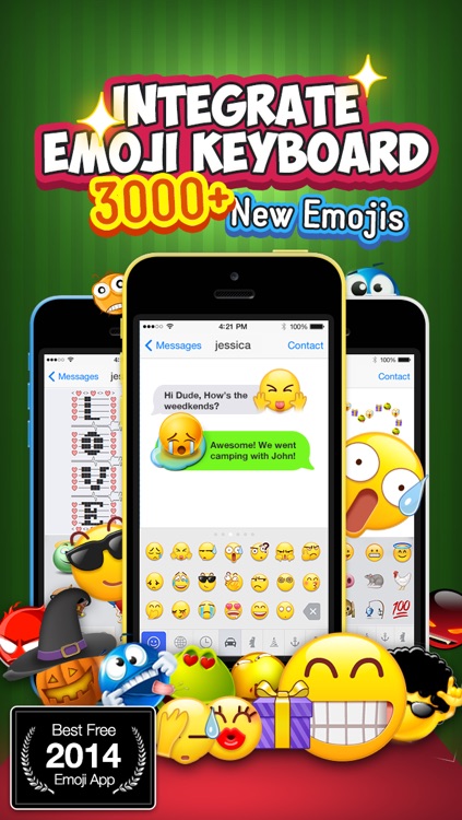 Emoji Keyboard for iOS8 - 3D Animated Emoticons Keyboard Free