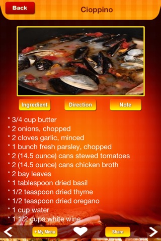 Italian Food Recipes Cook Special Italian Meal screenshot 3